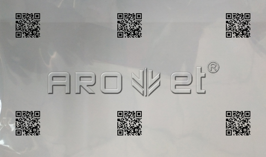 5163银河手机版A-one高速UV喷码机在PE膜上喷二维码